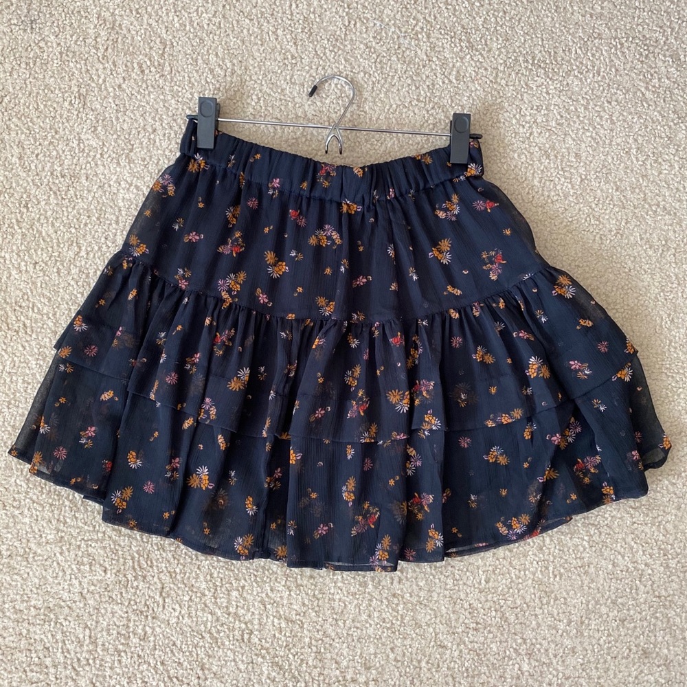 Free People Ruffle Mini Skirt